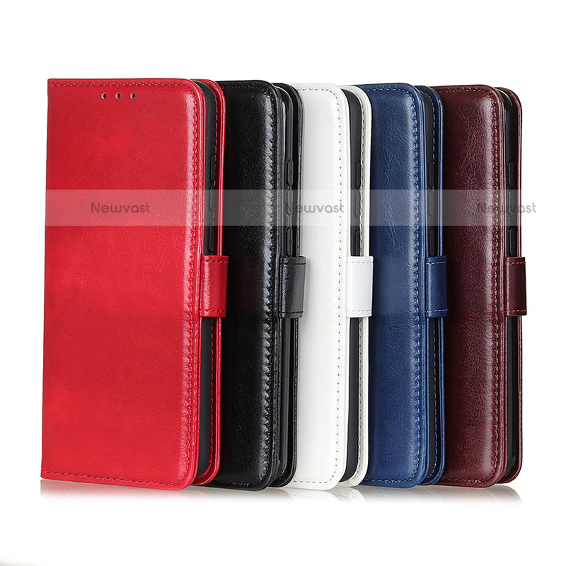 Leather Case Stands Flip Cover Holder M05L for Motorola Moto E32s