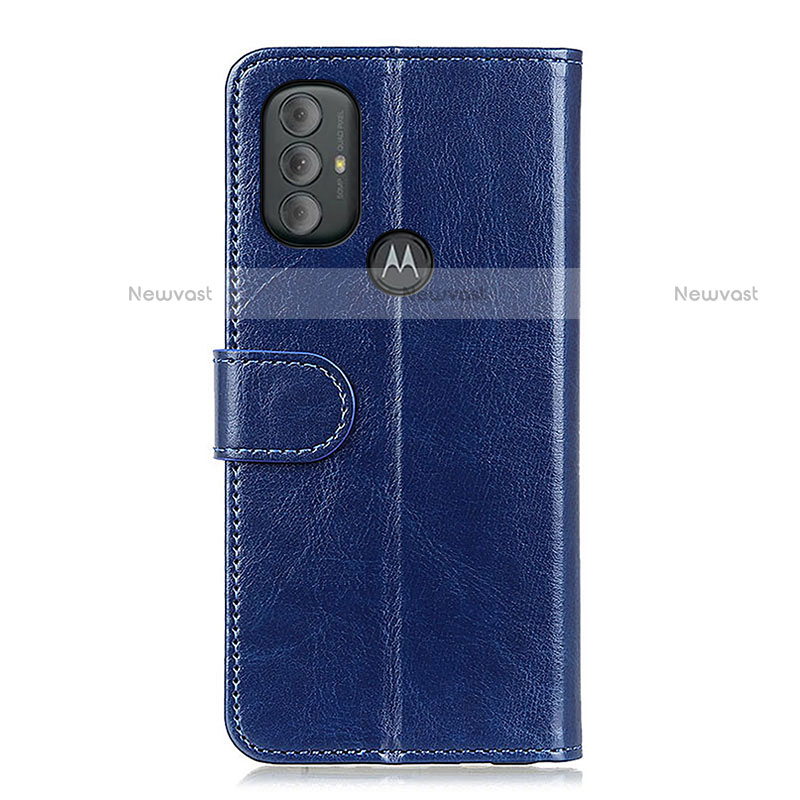 Leather Case Stands Flip Cover Holder M05L for Motorola Moto G Play (2023)