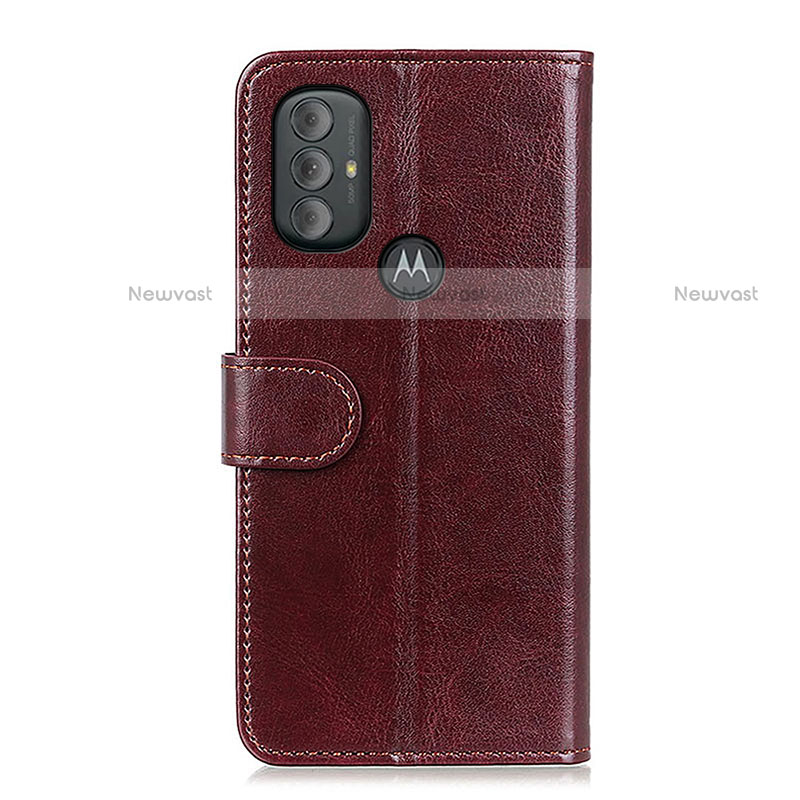 Leather Case Stands Flip Cover Holder M05L for Motorola Moto G Play (2023)