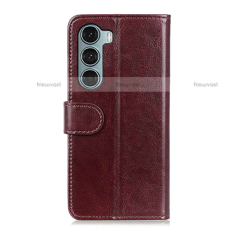 Leather Case Stands Flip Cover Holder M05L for Motorola Moto G200 5G