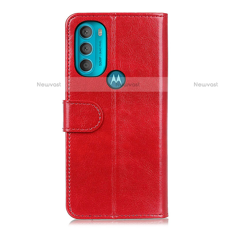 Leather Case Stands Flip Cover Holder M05L for Motorola Moto G71 5G