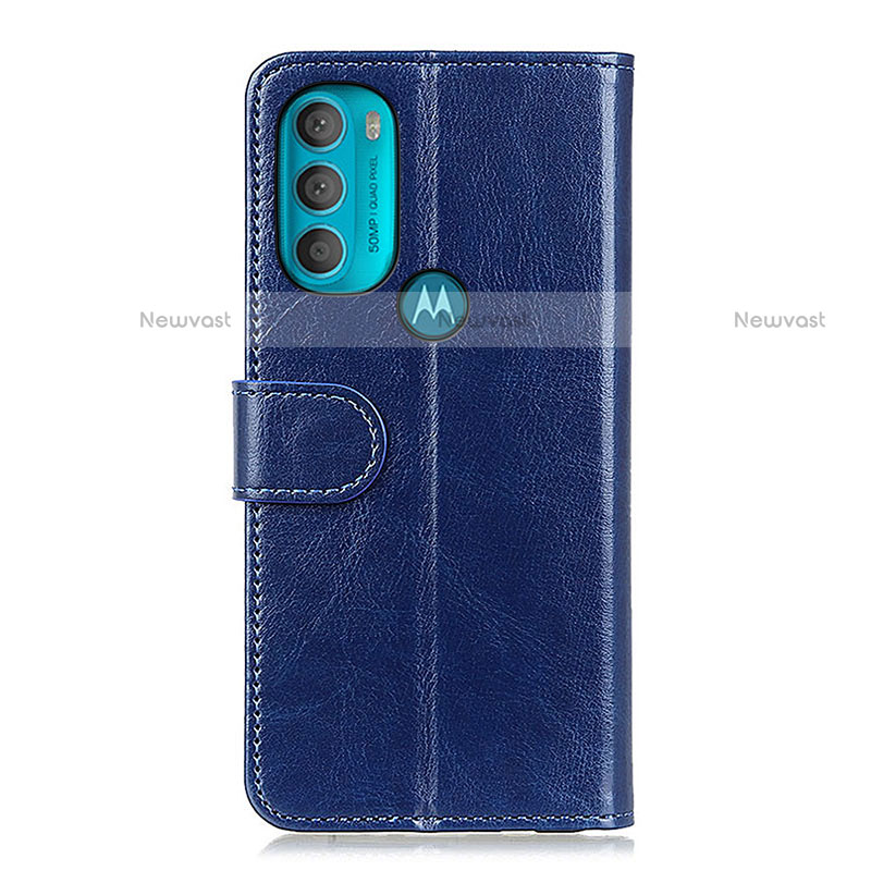 Leather Case Stands Flip Cover Holder M05L for Motorola Moto G71 5G
