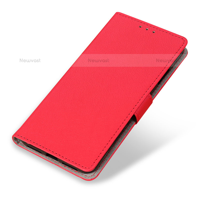 Leather Case Stands Flip Cover Holder M05L for Nothing Phone 1 Red