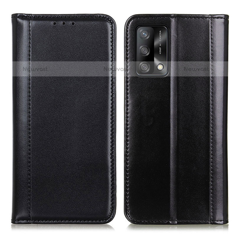 Leather Case Stands Flip Cover Holder M05L for Oppo A74 4G
