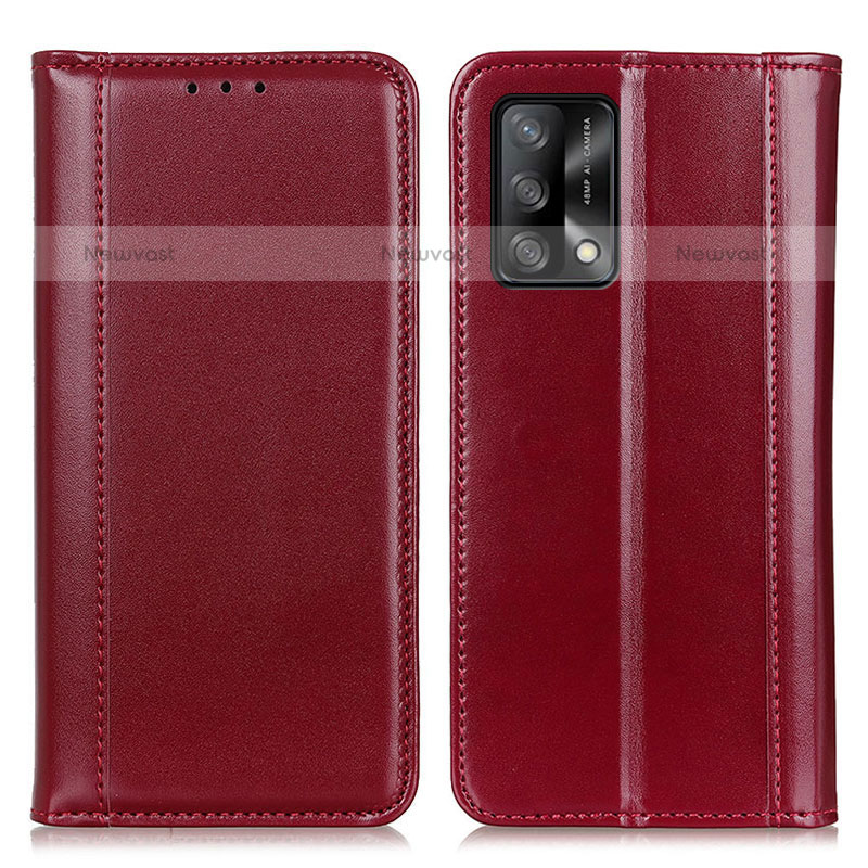 Leather Case Stands Flip Cover Holder M05L for Oppo A74 4G