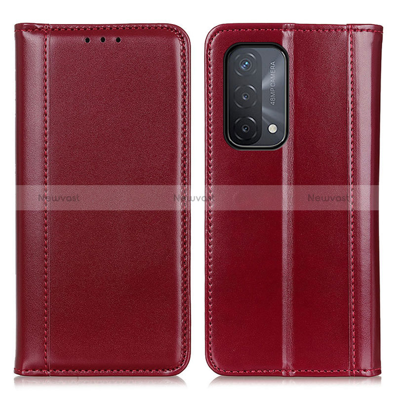 Leather Case Stands Flip Cover Holder M05L for Oppo A74 5G