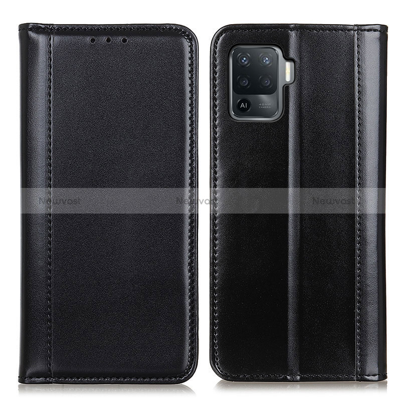 Leather Case Stands Flip Cover Holder M05L for Oppo Reno5 Lite