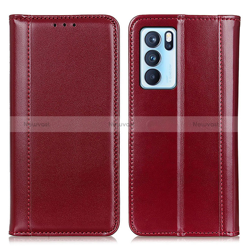 Leather Case Stands Flip Cover Holder M05L for Oppo Reno6 Pro 5G India