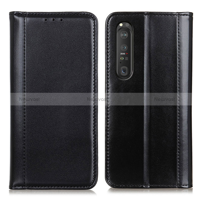 Leather Case Stands Flip Cover Holder M05L for Sony Xperia 1 III