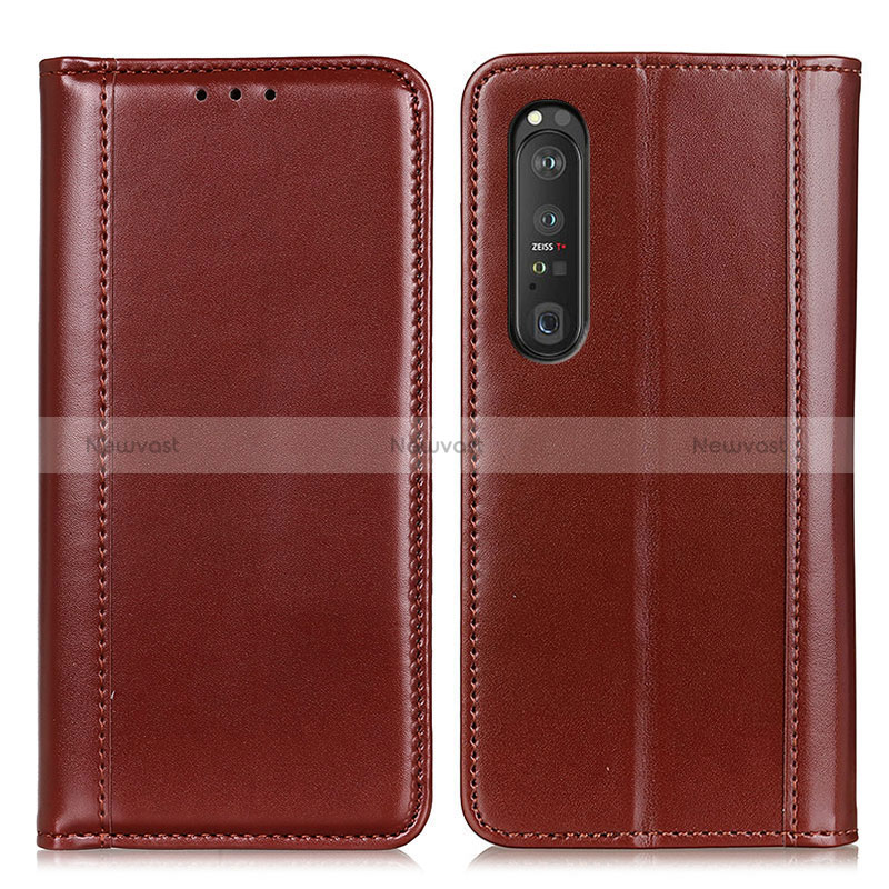 Leather Case Stands Flip Cover Holder M05L for Sony Xperia 1 III