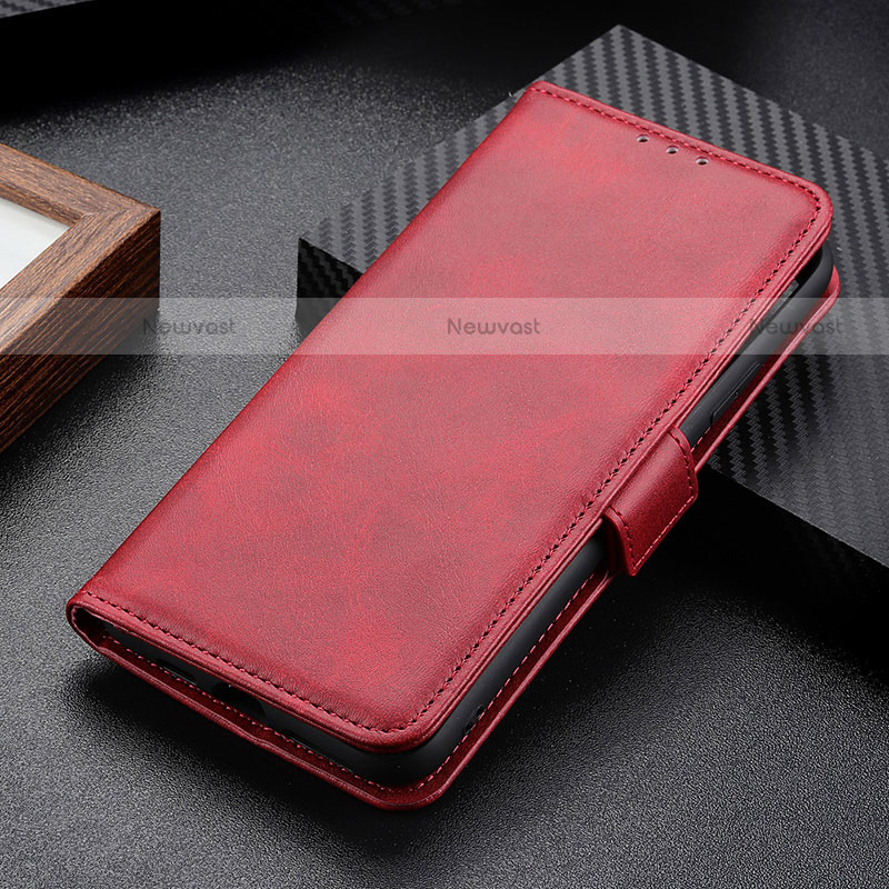 Leather Case Stands Flip Cover Holder M06L for Motorola Moto Edge 30 Pro 5G Red