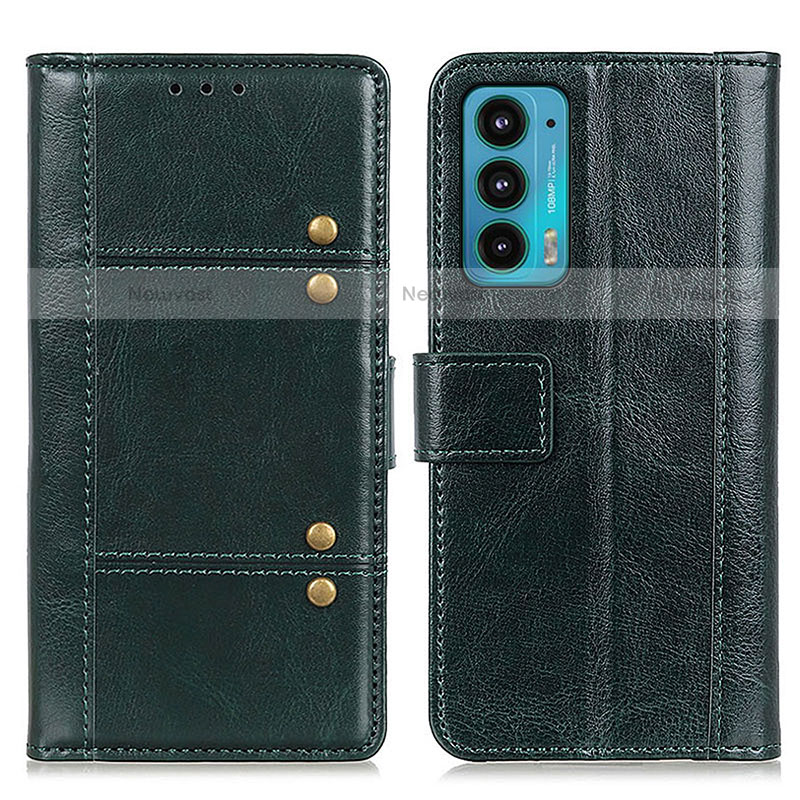 Leather Case Stands Flip Cover Holder M06L for Motorola Moto Edge Lite 5G Green