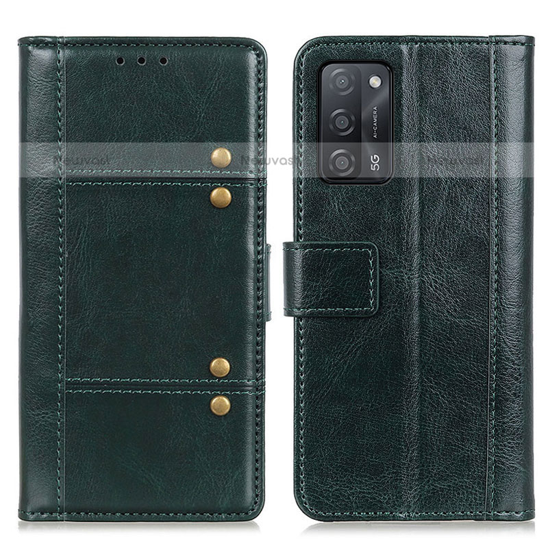 Leather Case Stands Flip Cover Holder M06L for Oppo A55 5G