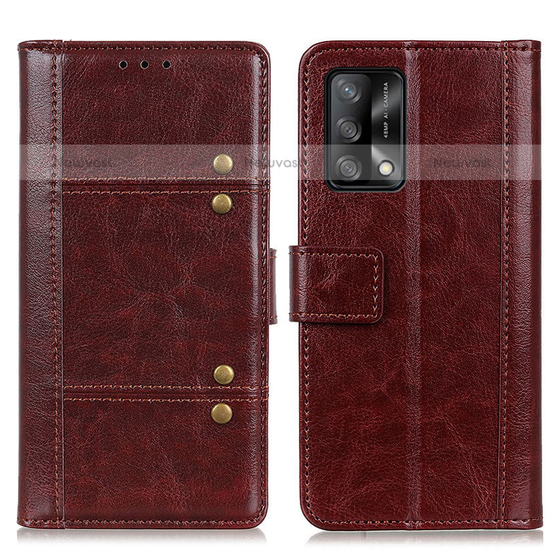 Leather Case Stands Flip Cover Holder M06L for Oppo A74 4G