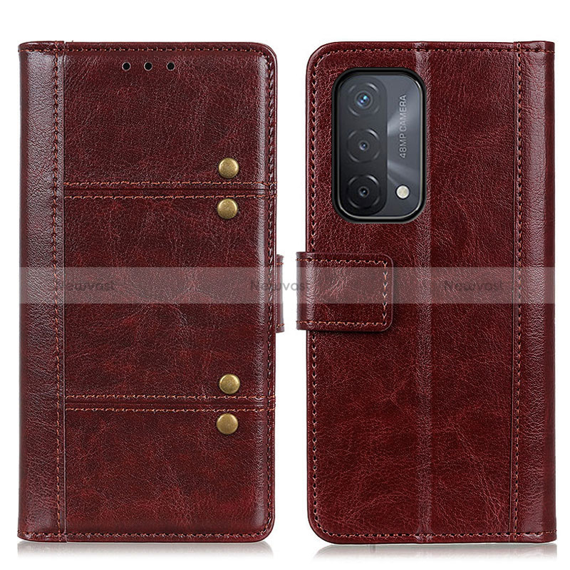 Leather Case Stands Flip Cover Holder M06L for Oppo A74 5G