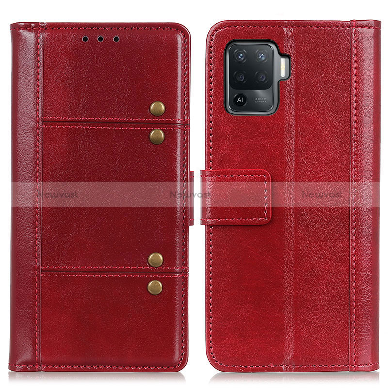 Leather Case Stands Flip Cover Holder M06L for Oppo Reno5 F