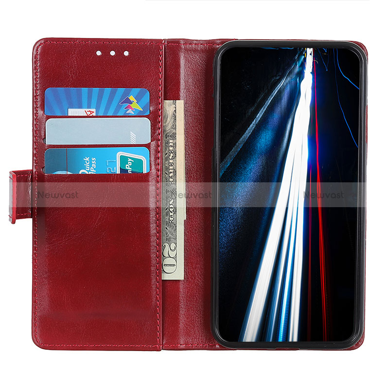 Leather Case Stands Flip Cover Holder M06L for Oppo Reno6 5G