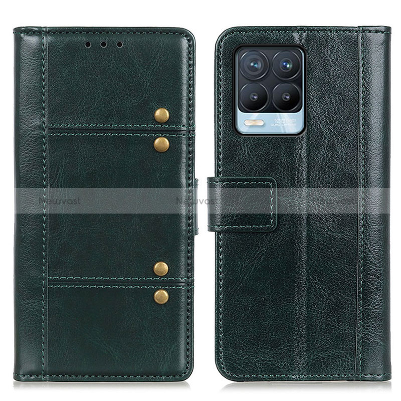 Leather Case Stands Flip Cover Holder M06L for Realme 8 4G Green