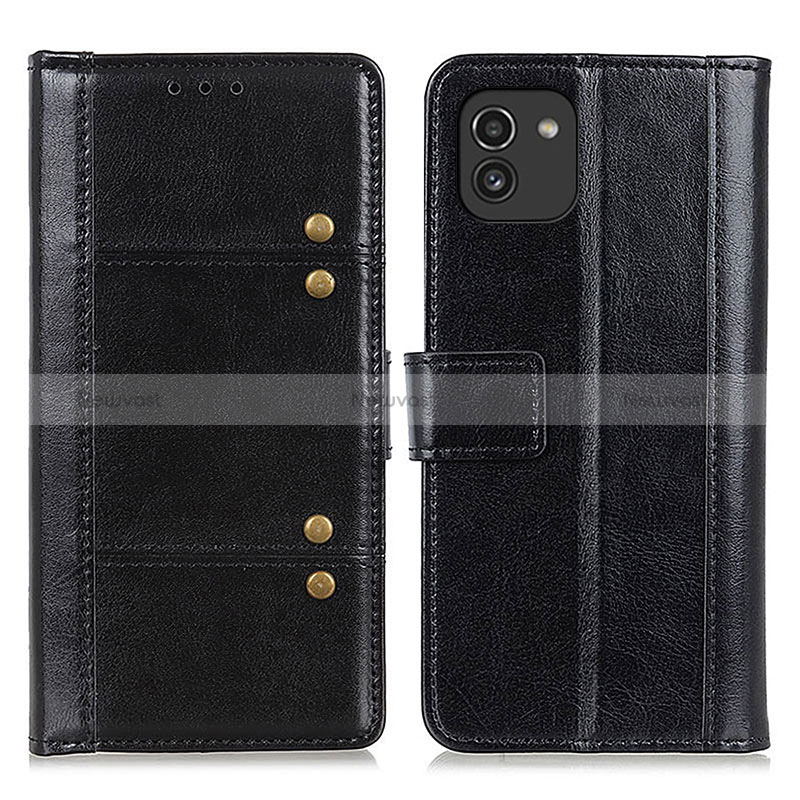 Leather Case Stands Flip Cover Holder M06L for Samsung Galaxy A03