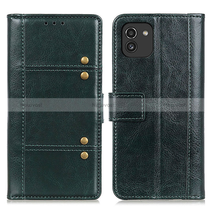 Leather Case Stands Flip Cover Holder M06L for Samsung Galaxy A03