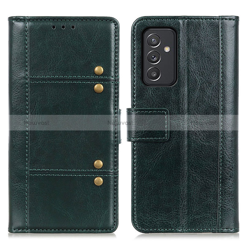 Leather Case Stands Flip Cover Holder M06L for Samsung Galaxy A15 5G Green