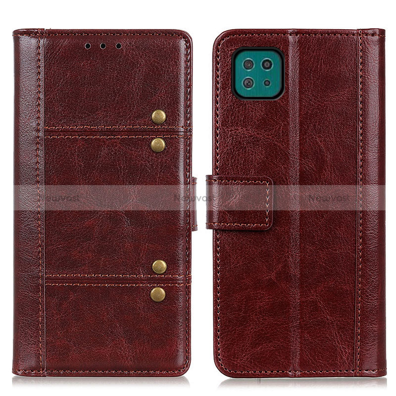 Leather Case Stands Flip Cover Holder M06L for Samsung Galaxy A22 5G