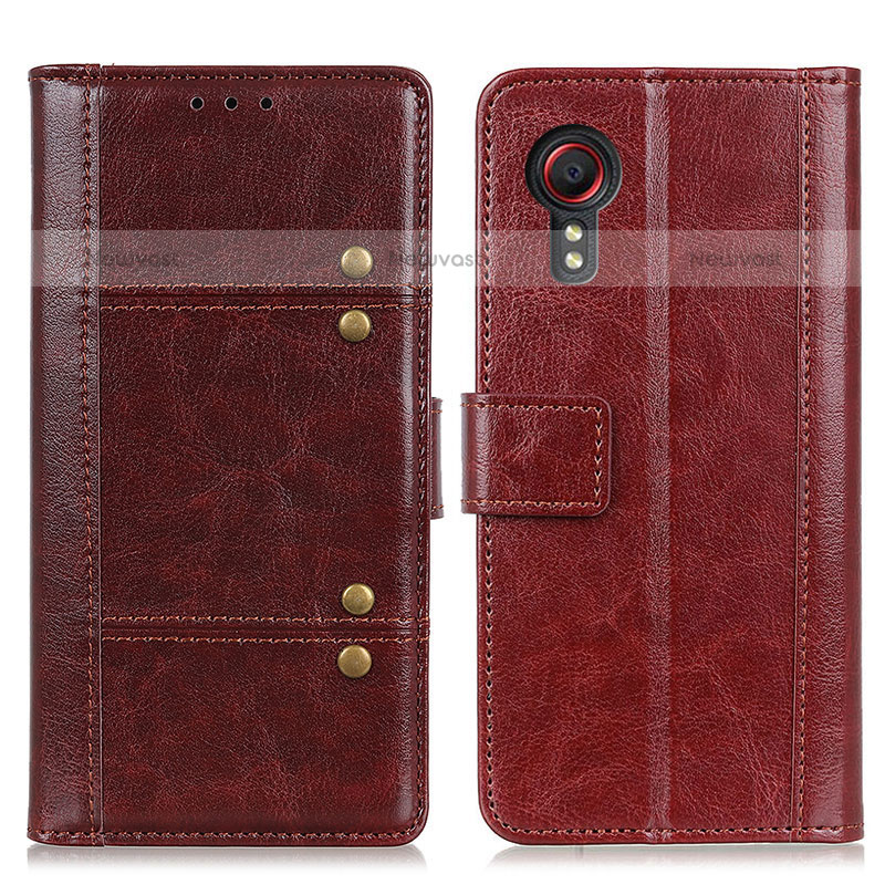 Leather Case Stands Flip Cover Holder M06L for Samsung Galaxy XCover 5 SM-G525F