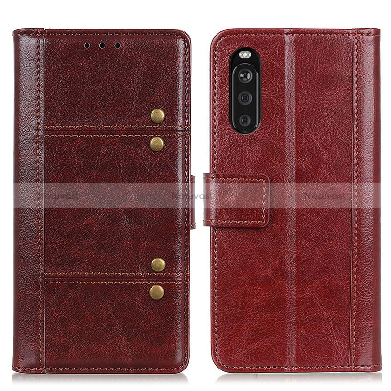 Leather Case Stands Flip Cover Holder M06L for Sony Xperia 10 III