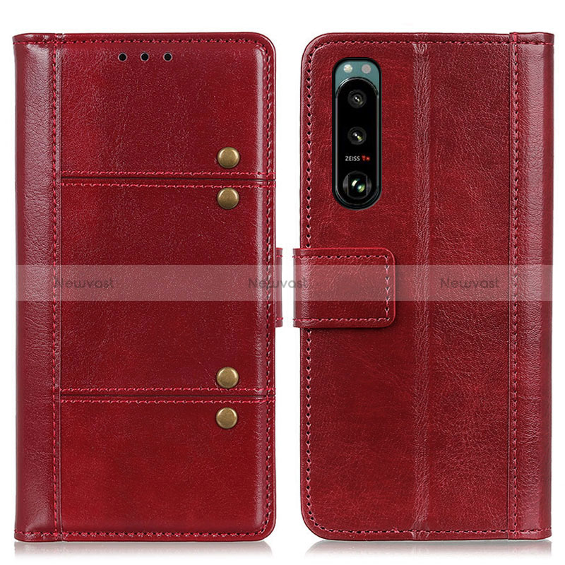 Leather Case Stands Flip Cover Holder M06L for Sony Xperia 5 III SO-53B