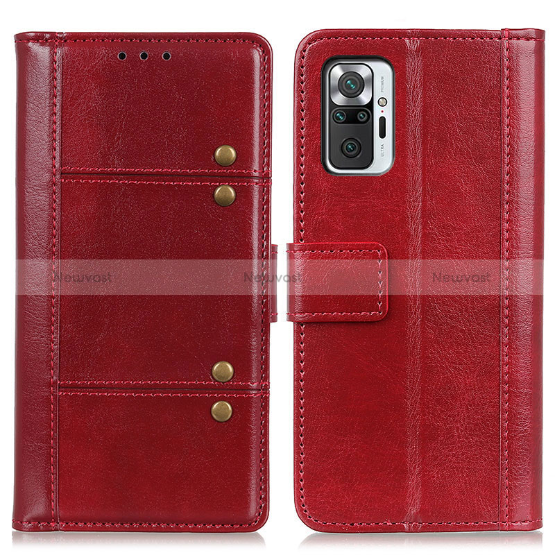 Leather Case Stands Flip Cover Holder M06L for Xiaomi Redmi Note 10 Pro 4G