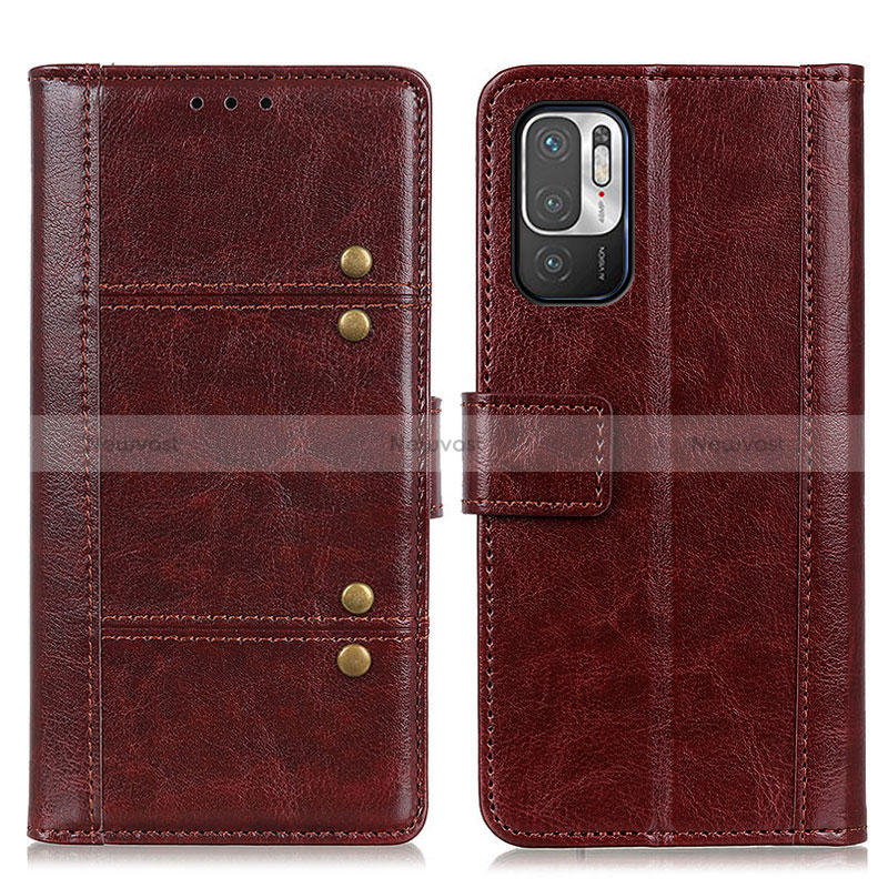 Leather Case Stands Flip Cover Holder M06L for Xiaomi Redmi Note 10T 5G