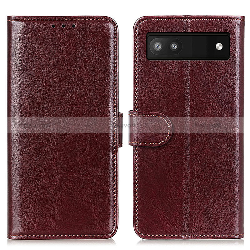 Leather Case Stands Flip Cover Holder M07L for Google Pixel 6a 5G