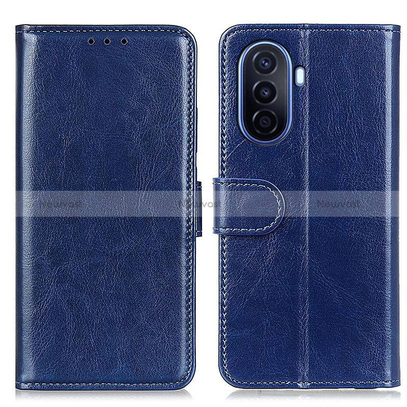 Leather Case Stands Flip Cover Holder M07L for Huawei Enjoy 50 Blue