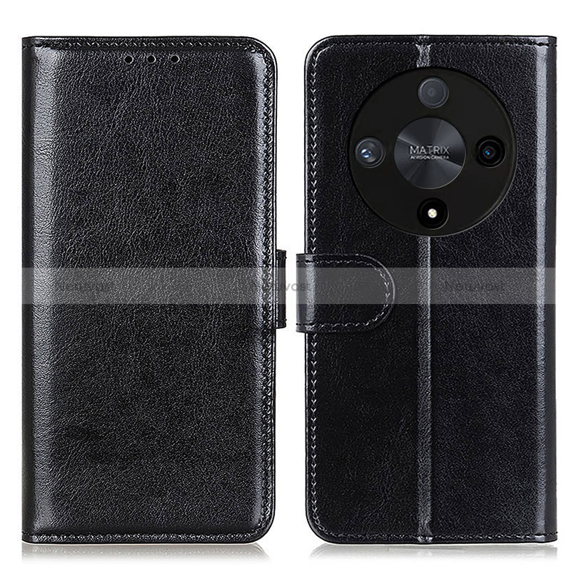 Leather Case Stands Flip Cover Holder M07L for Huawei Honor Magic6 Lite 5G Black