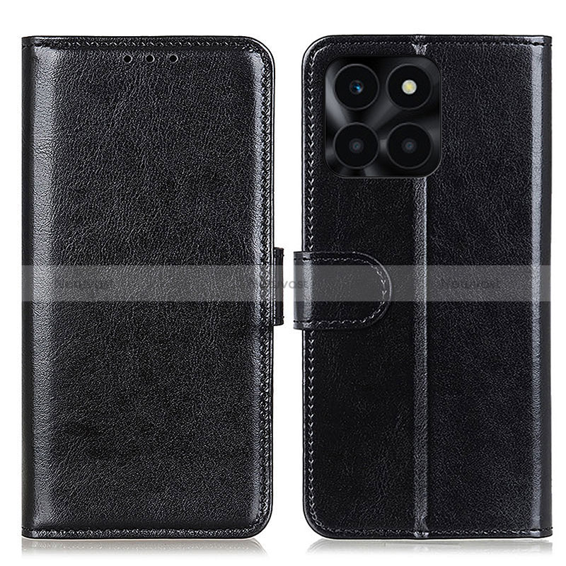 Leather Case Stands Flip Cover Holder M07L for Huawei Honor X8b Black