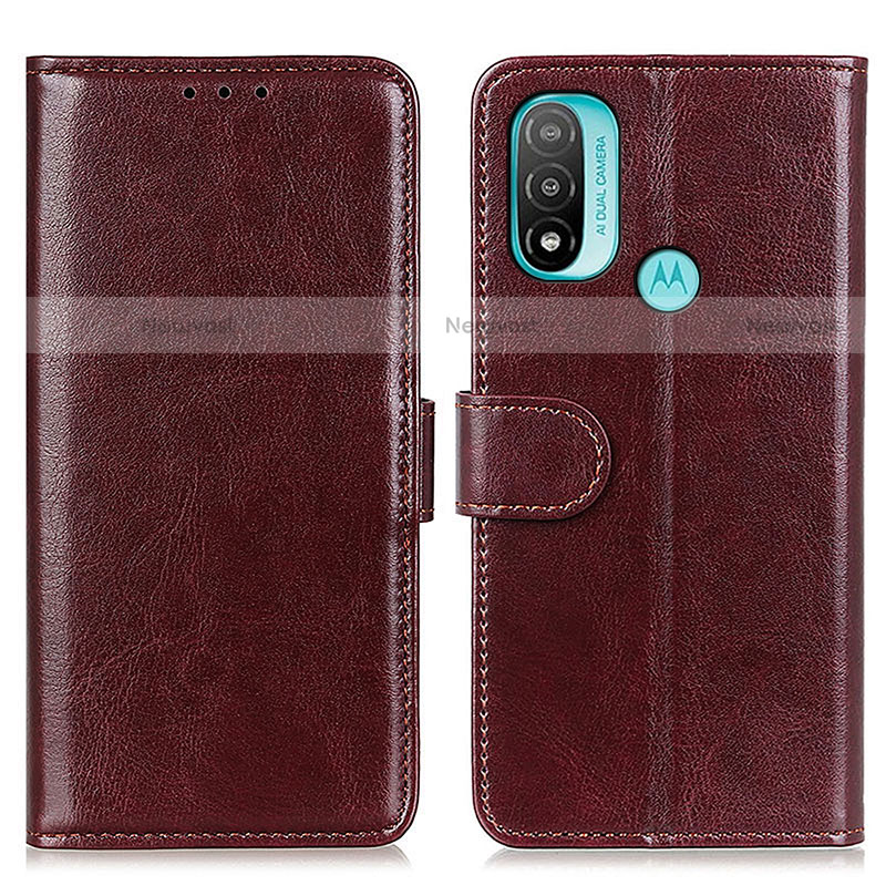 Leather Case Stands Flip Cover Holder M07L for Motorola Moto E40