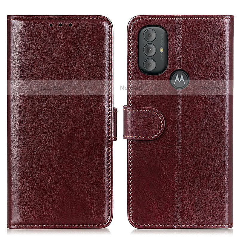 Leather Case Stands Flip Cover Holder M07L for Motorola Moto G Play (2023)