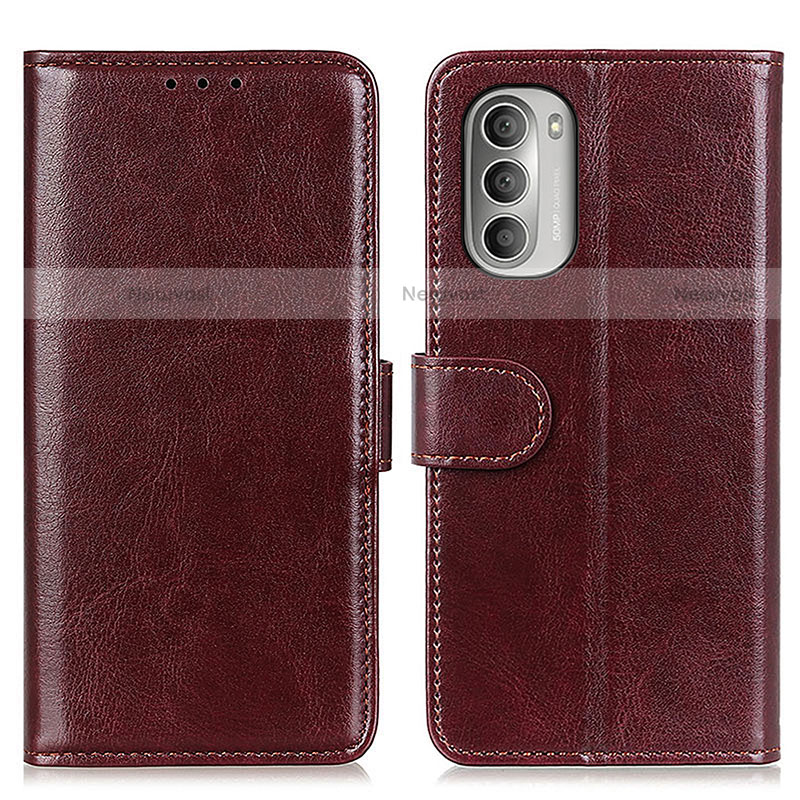 Leather Case Stands Flip Cover Holder M07L for Motorola Moto G Stylus (2022) 4G