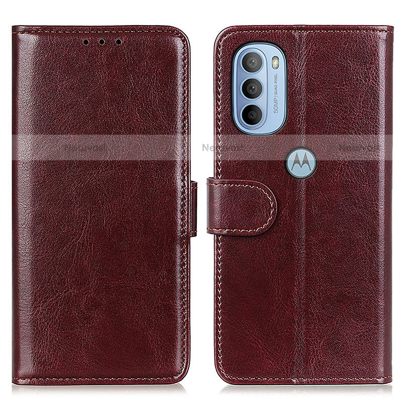 Leather Case Stands Flip Cover Holder M07L for Motorola Moto G31