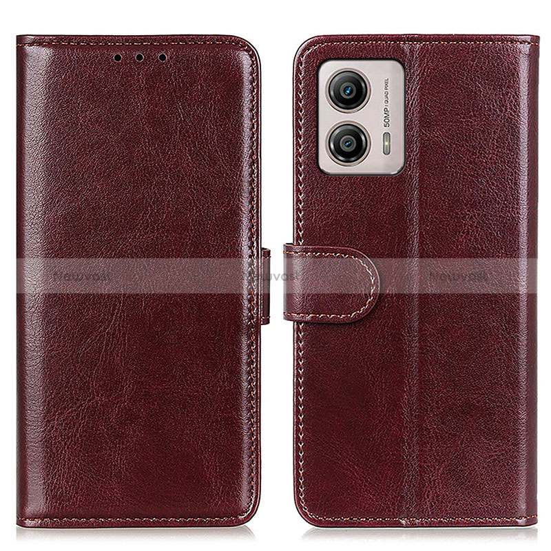 Leather Case Stands Flip Cover Holder M07L for Motorola Moto G53 5G