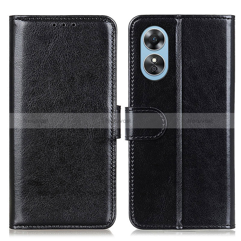 Leather Case Stands Flip Cover Holder M07L for Oppo A17