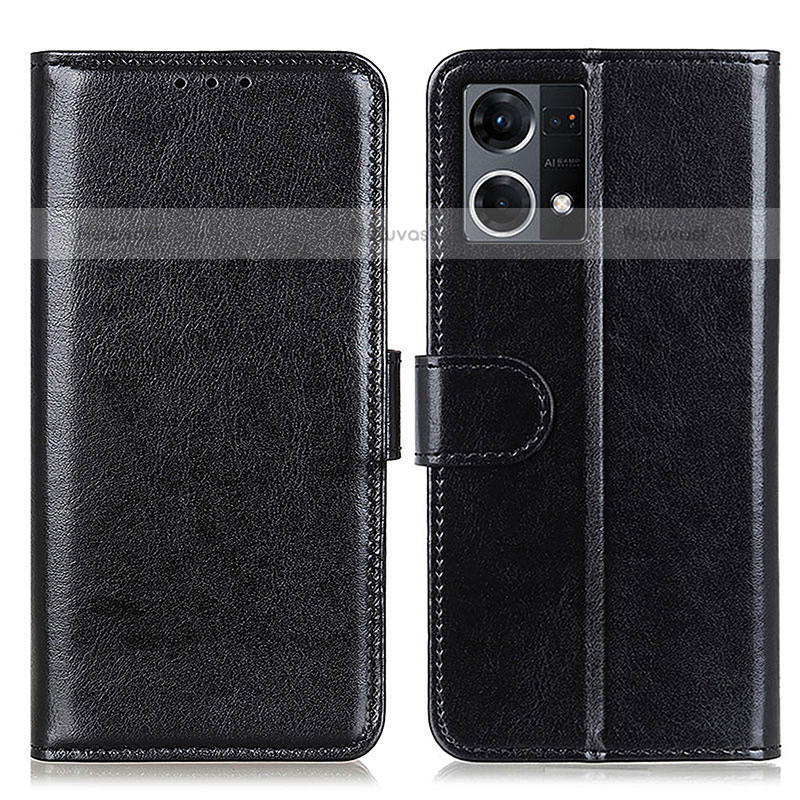 Leather Case Stands Flip Cover Holder M07L for Oppo F21 Pro 4G