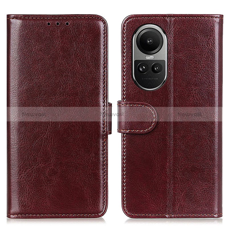 Leather Case Stands Flip Cover Holder M07L for Oppo Reno10 5G