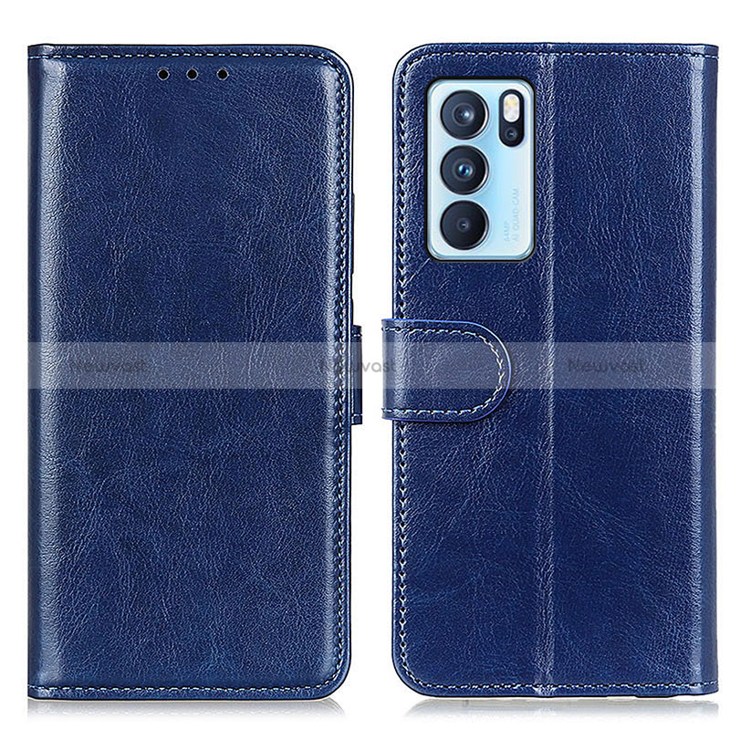 Leather Case Stands Flip Cover Holder M07L for Oppo Reno6 Pro 5G India