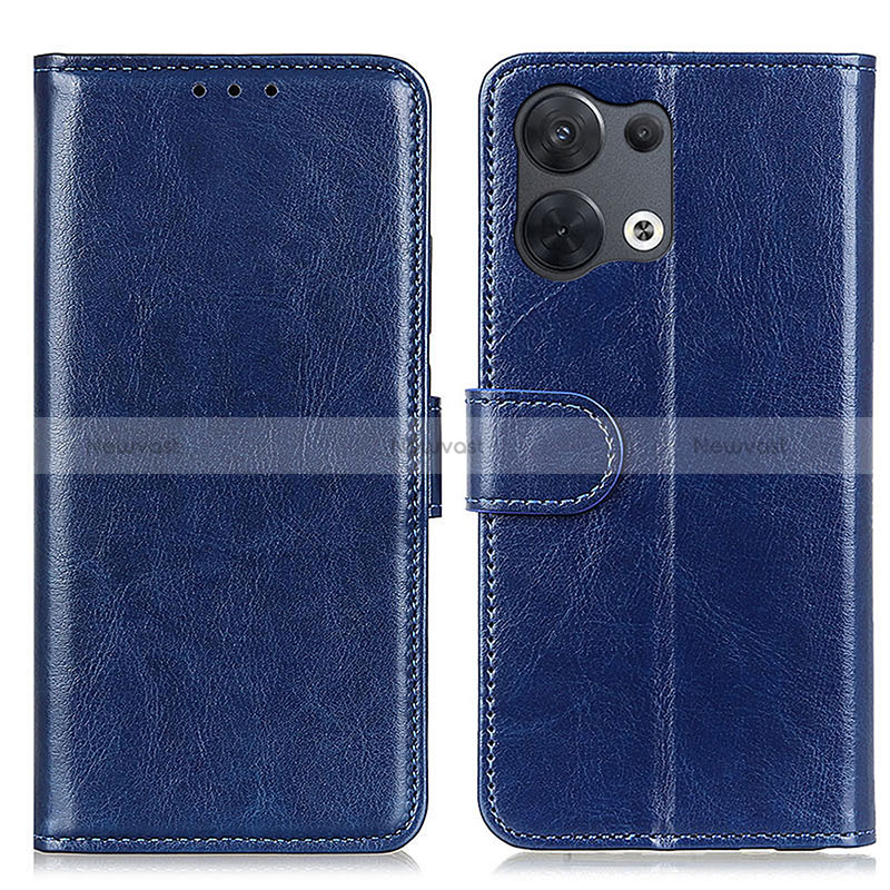 Leather Case Stands Flip Cover Holder M07L for Oppo Reno9 5G