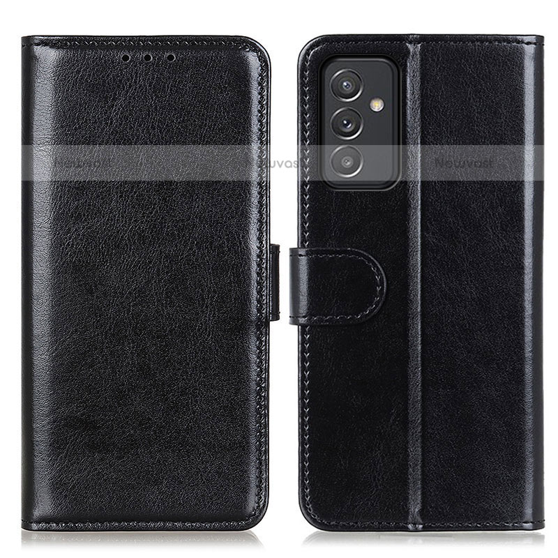 Leather Case Stands Flip Cover Holder M07L for Samsung Galaxy Quantum2 5G Black