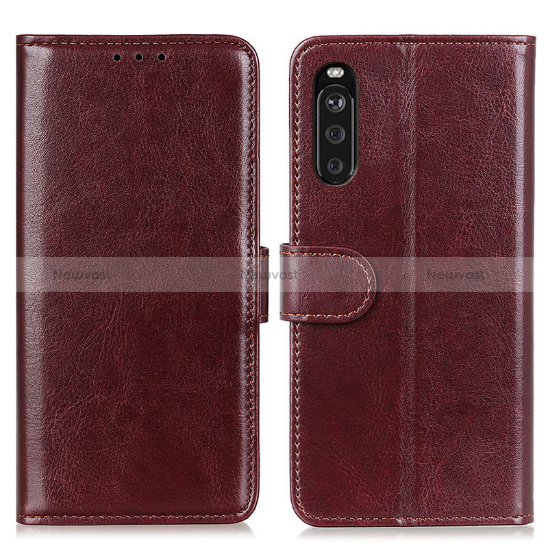 Leather Case Stands Flip Cover Holder M07L for Sony Xperia 10 III SOG04