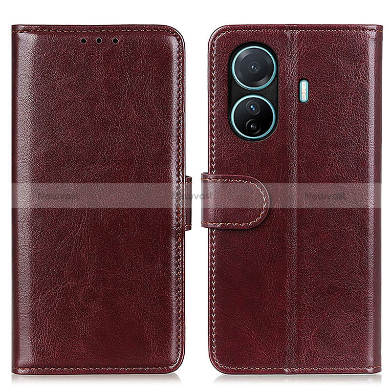 Leather Case Stands Flip Cover Holder M07L for Vivo iQOO Z6 Pro 5G