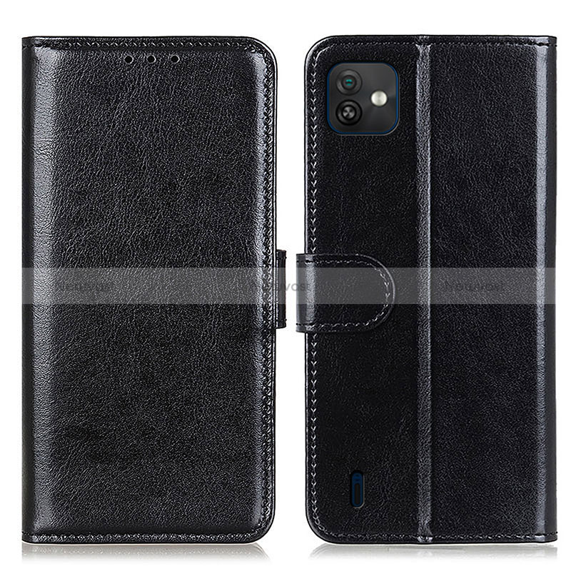 Leather Case Stands Flip Cover Holder M07L for Wiko Y82 Black