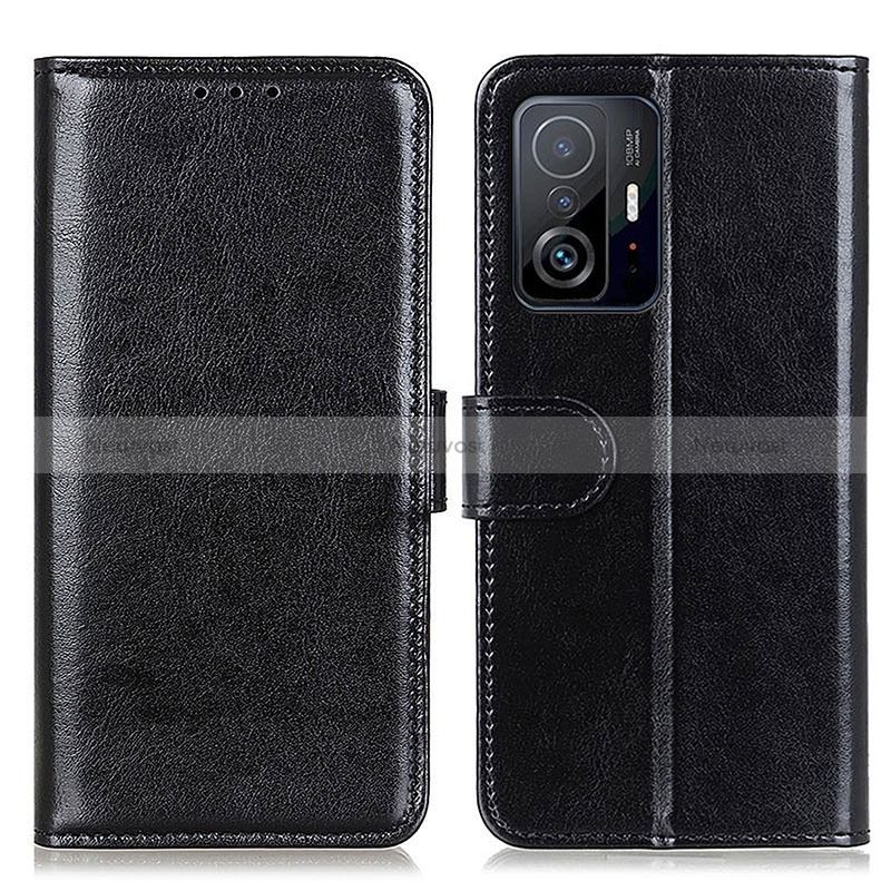 Leather Case Stands Flip Cover Holder M07L for Xiaomi Mi 11T Pro 5G Black